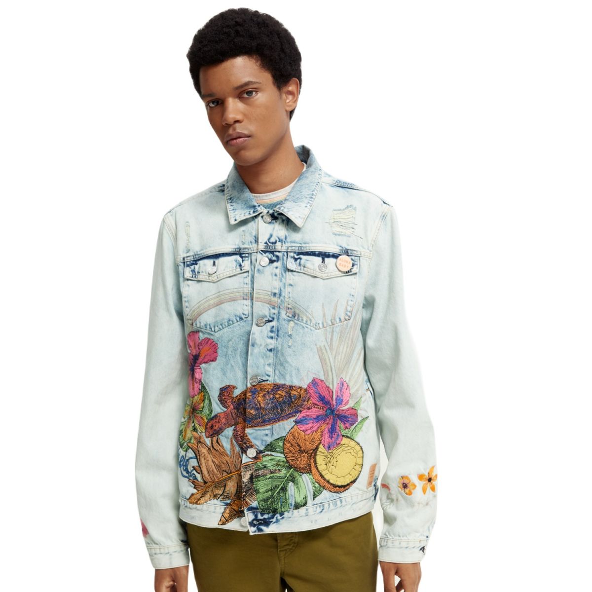 Scotch&Soda Denim Trucker Jacket Ανδρικό 166388